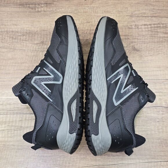 New Balance 410v8 Men's Size 10 4E Black Gray Trail Running Shoes (MT410LB8) - Picture 6 of 9